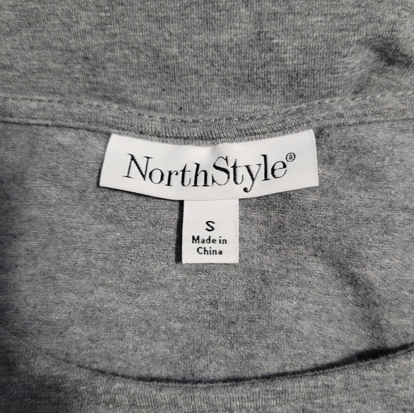 NorthStyle   Women's S (6-8)   Tunic  Top/Dress   Long Sleeve   Gray - Picture 3 of 8